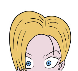 woman head illustration