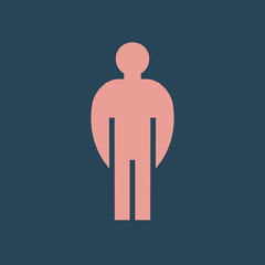Silhouette icon man