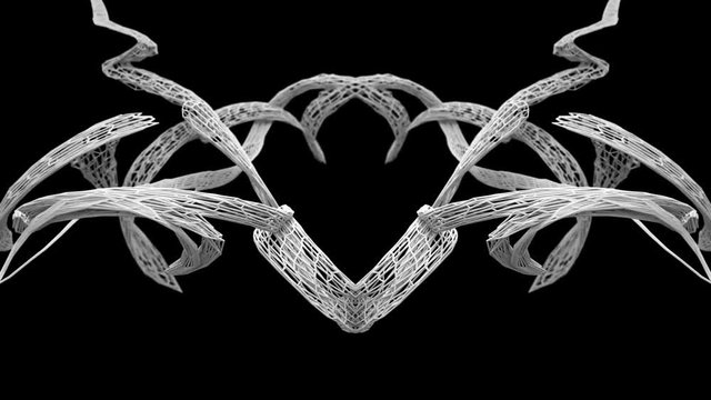 Abstract Wireframe Motion