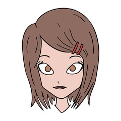 woman head illustration