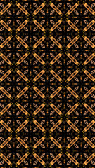 Ornate geometric pattern and abstract multicolored background