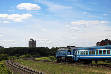 suburban diesel train