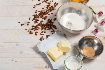Ingredients for Dough. Easter recipe