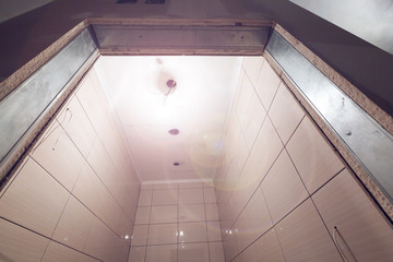 Working process of installing plasterboard or drywall for making gypsum walls in apartment is under...