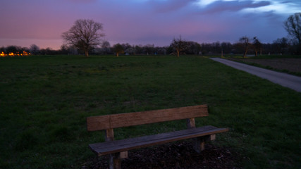 Fototapeta premium bench in the park
