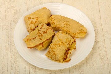 Pancakes with meat