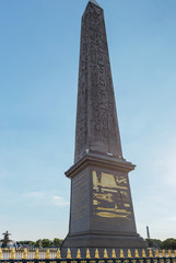 Obraz premium Egyptian pillar. Paris. France. August 2, 2018.