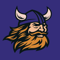 Viking head vector image