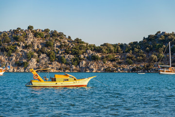 Fototapeta premium Landscape Kekova azure sea in Antalya