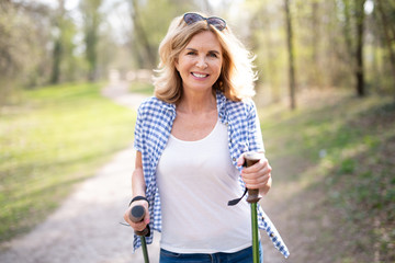 Nordic Walking im Park