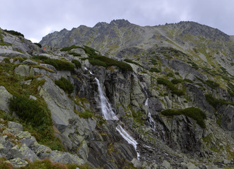 Fototapeta na wymiar Skok waterfall, Vysoke tatry mountains