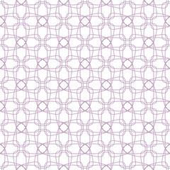 Seamless abstract floral pattern in oriental style. Geometric flower ornament on a white background.