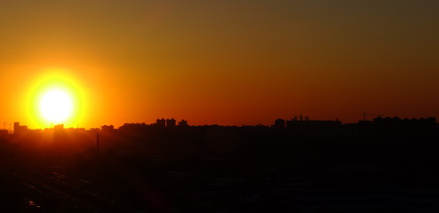 Sunset over Moscow