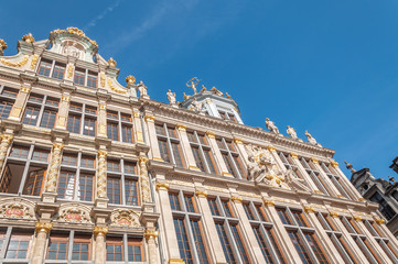 Façades de la Grand Place de Bruxelles
