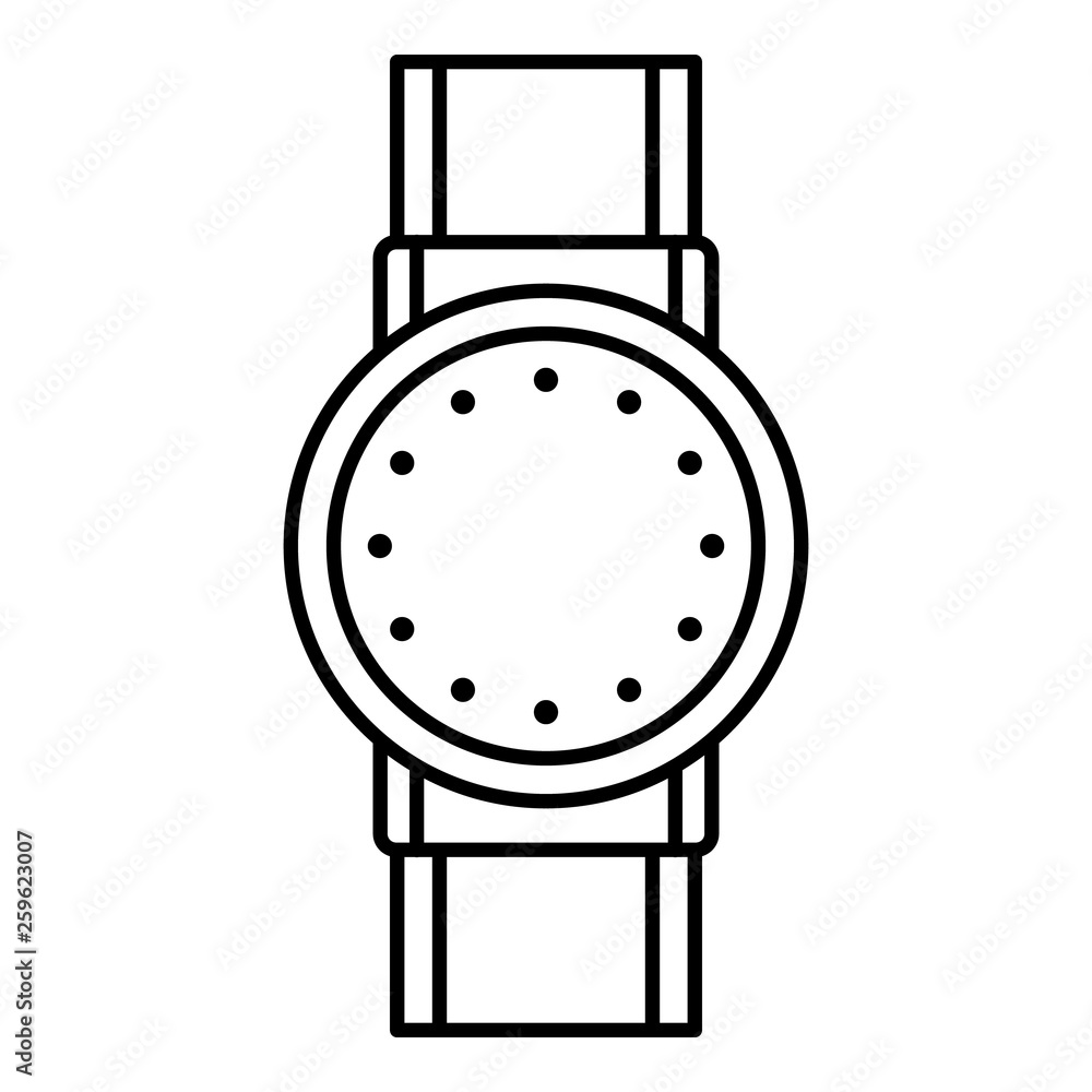 Poster smartwatch icon. outline smartwatch vector icon for web design isolated on white background