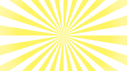 Sunburst pattern, sunrise background, yellow retro round lines - vector illustration. Sun rays background vector eps10.