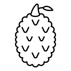 Tasty lychees icon. Outline tasty lychees vector icon for web design isolated on white background