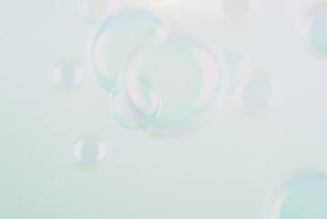 Beautiful blur colorful blue bubble background texture and wallpaper