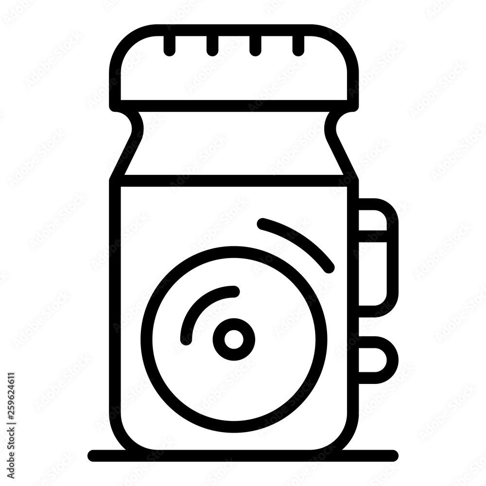 Aufkleber portable dictaphone icon. outline portable dictaphone vector icon for web design isolated on white b
