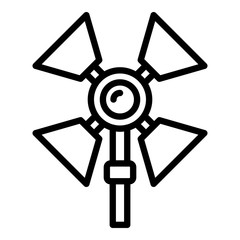 Obraz premium Photographer light spot icon. Outline photographer light spot vector icon for web design isolated on white background