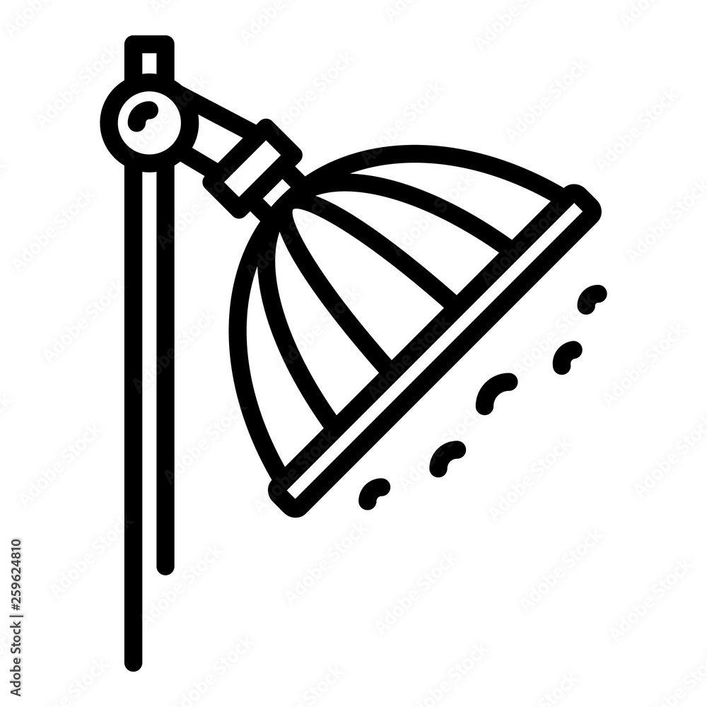 Poster studio light icon. outline studio light vector icon for web design isolated on white background