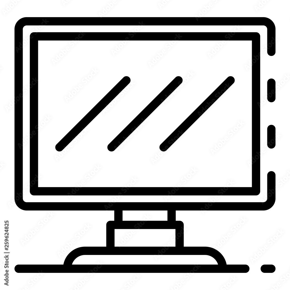 Poster camera soft light icon. outline camera soft light vector icon for web design isolated on white backg