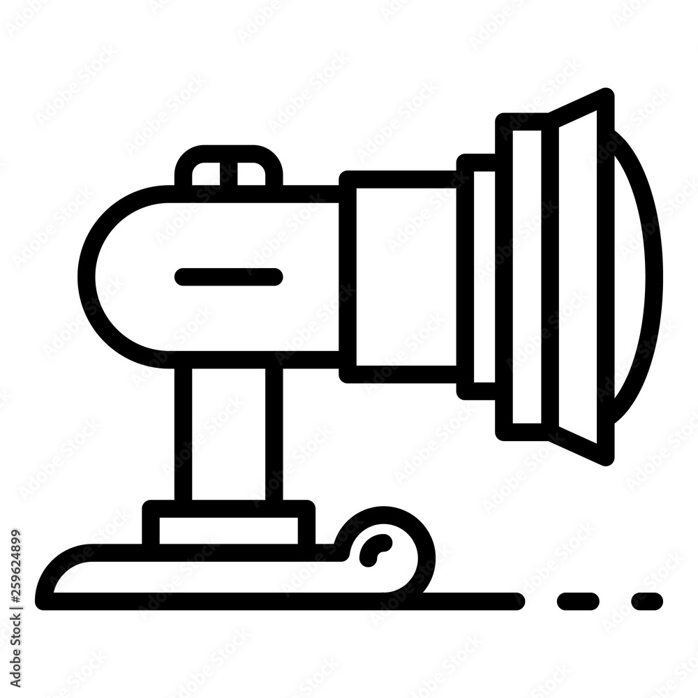 Aufkleber light spot icon. outline light spot vector icon for web design isolated on white background