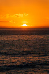 Sunset over the Pacific Ocean at Salt Creek Beach, in Dana Point, California