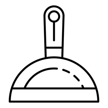 recommend clip art: Dustpan icon. Outline dustpan vector icon for web design isolated on white background