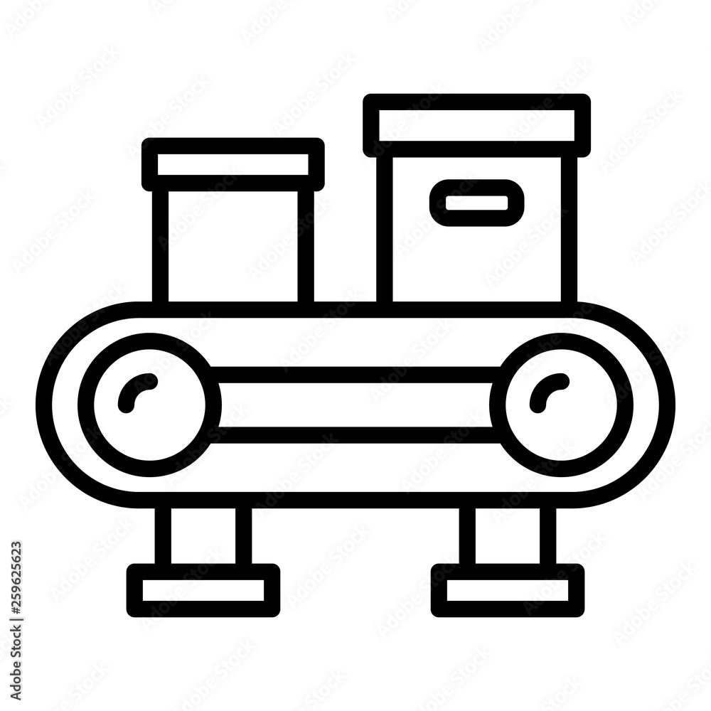 Poster delivery box sorting icon. outline delivery box sorting vector icon for web design isolated on white