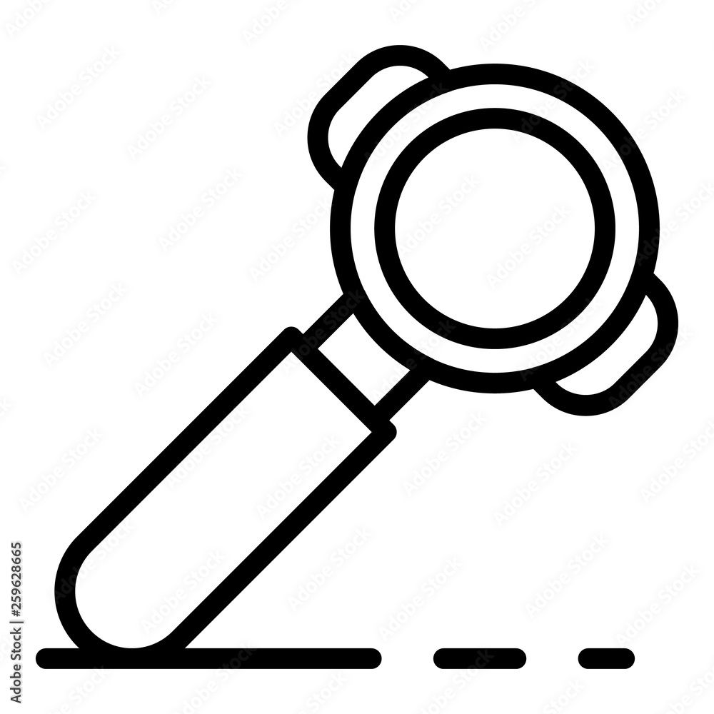 Poster coffee make tool icon. outline coffee make tool vector icon for web design isolated on white backgro