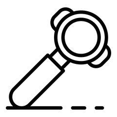 Coffee make tool icon. Outline coffee make tool vector icon for web design isolated on white background