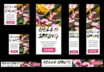 Springtime Web Banner Set