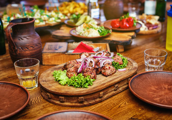 Delicious snacks for beer