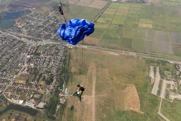 Skydiving photo. Tandem.