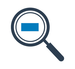 Zoom Out Icon. Flat style vector EPS.