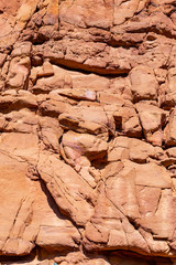 Obraz premium Coloured Canyon is a rock formation on Sinai peninsula. Sights of Nuweiba, Egypt.