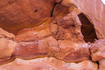 Coloured Canyon is a rock formation on Sinai peninsula. Sights of Nuweiba, Egypt.