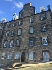 Fototapeta na wymiar view of exterior front of New College, Scotland, United Kingdom