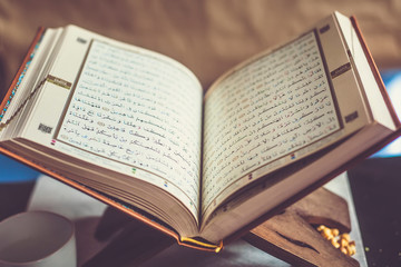 Quran - holy book on book stand