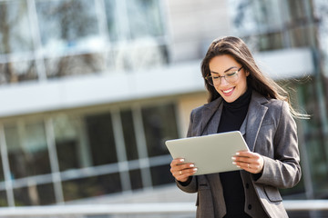 Beautiful young professional businesswoman