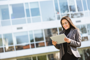 Fototapeta premium Beautiful young professional businesswoman