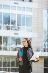Fototapeta premium Beautiful young professional businesswoman