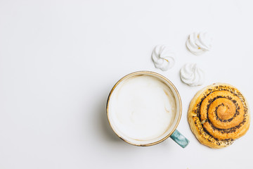 Homemademuffin, croissant puff cinnamon, breakfast food