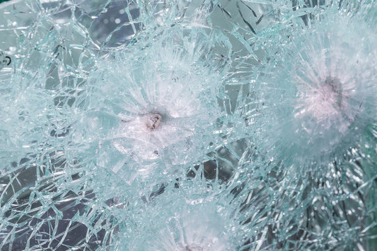 Bulletproof glass samples test. Glass passed the test after shots at him with a firearm.