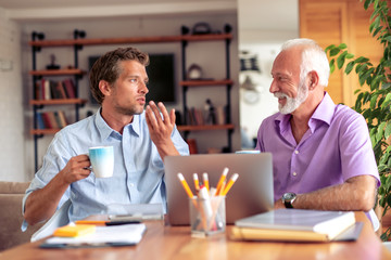 Business people working together