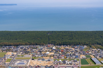 [佐賀県]鏡山からの虹の松原風景