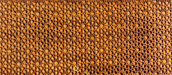 Islamic wooden ornament background