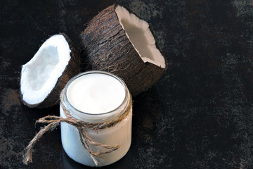 Coconut Yogurt Probiotics, fermented foods. Vegan yogurt. Keto diet.