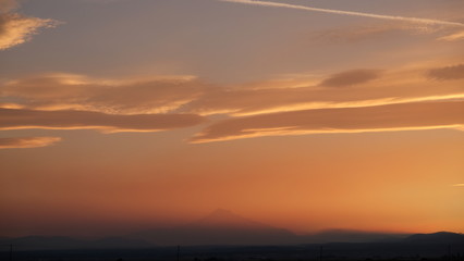 Mt Jefferson Oregon Sunset Clouds